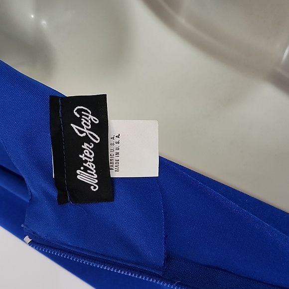 Mister Jay Dress Vintage Full Length Maxi Formal Blue Size 10 - Picture 10 of 11